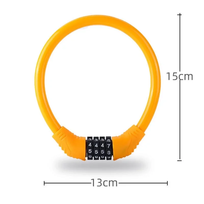 Candado de combinación de bicicleta para seguridad de bicicleta de montaña Candado antirrobo para bicicleta con código de 4 dígitos - imagen 2