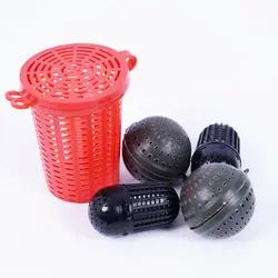 Cesta alimentador divisor con reflector para pesca
