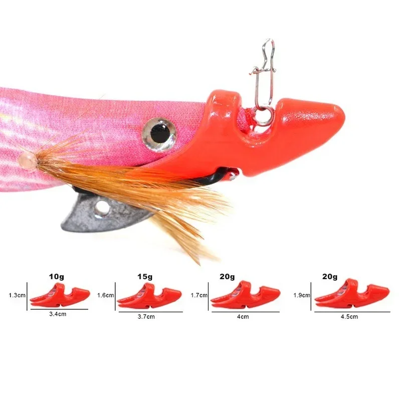 Plomo Egi Sinker calamar Jig camarón señuelo punta peso barbilla plomo japonés Sutte hundimiento Wobbler para cebo de gambas de madera contrapeso - imagen 2