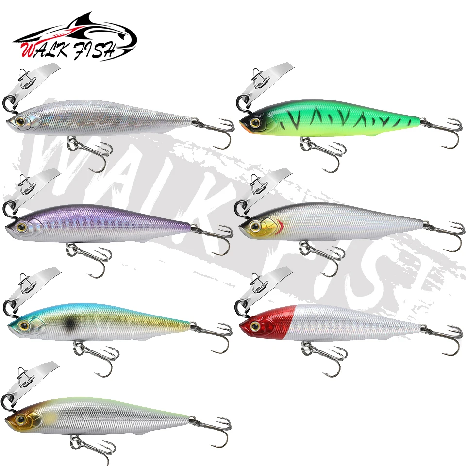 WALK FISH Chatterbait Spinner Bait Blade Jig Dancer, señuelo de plantilla de Metal, 10g, 14g, carpa, lubina, trucha, Wobbler - imagen 5