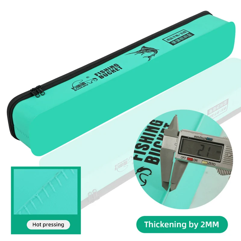 Caja de engranajes de pesca multifuncional, estuche de almacenamiento de flotador principal de sublínea de pesca EVA impermeable, Kit de aparejos de pesca para acampar, accesorios - imagen 3