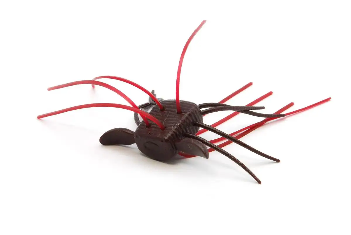 25 RAID señuelo japonés cebo falso tentáculo araña 1WAY híbrido alta gravedad específica/flotante suave negro Pit - imagen 4