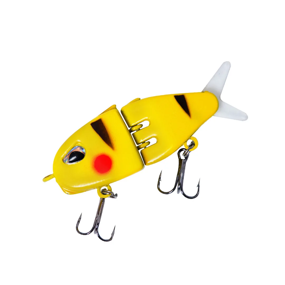 Señuelo de pesca LURETV MM60, cebo de hundimiento lento, cebo articulado realista, ojos 3D, Material de PVC para pesca de lubina y depredador, 1 Uds. - imagen 5