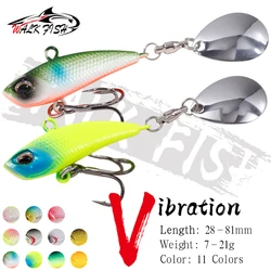 WALK FISH 7g 11g 15g 21g cola giratoria vibración Spinner cebo Metal VIB señuelo de Pesca lentejuelas Japón Wobbler Trolling cebo Pesca