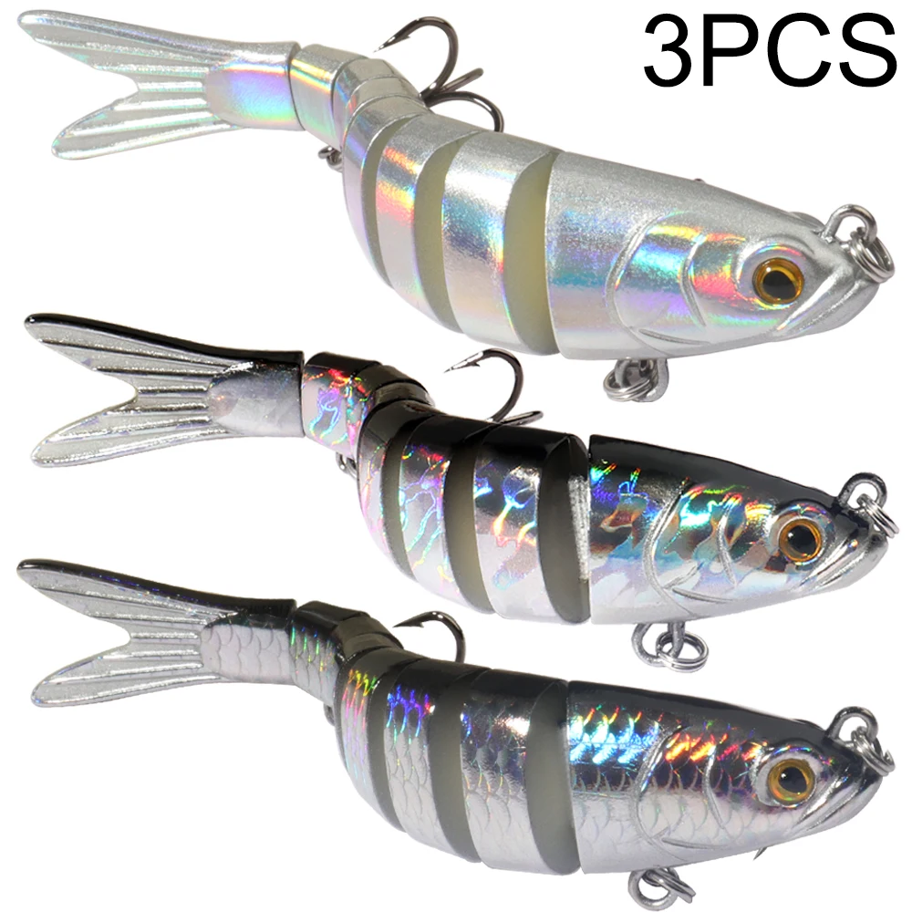 Swimbait-anzuelo triple para Pesca de carpa, señuelo de lápiz que se hunde, 3 piezas, 11g, 16g, 27g - imagen 2