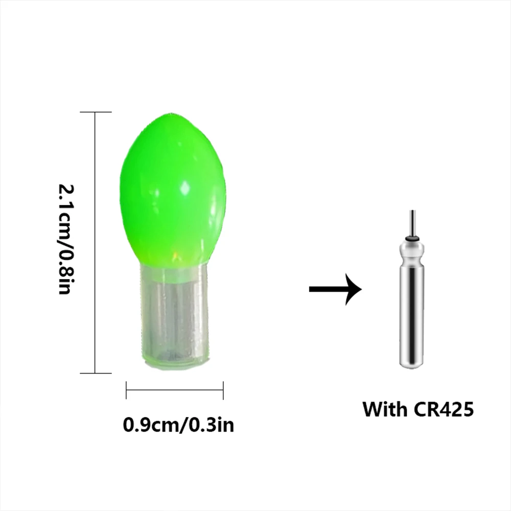 Barra luminosa de luz electrónica, barra luminosa para pesca en el océano, accesorios de pesca sin batería, 8 Uds. - imagen 4