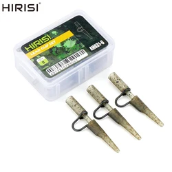 Hirisi-accesorios de pesca de carpa, Clips de plomo de alta resistencia, conector giratorio a presión, aparejos terminales de pesca de carpa AH031, 8 Uds.