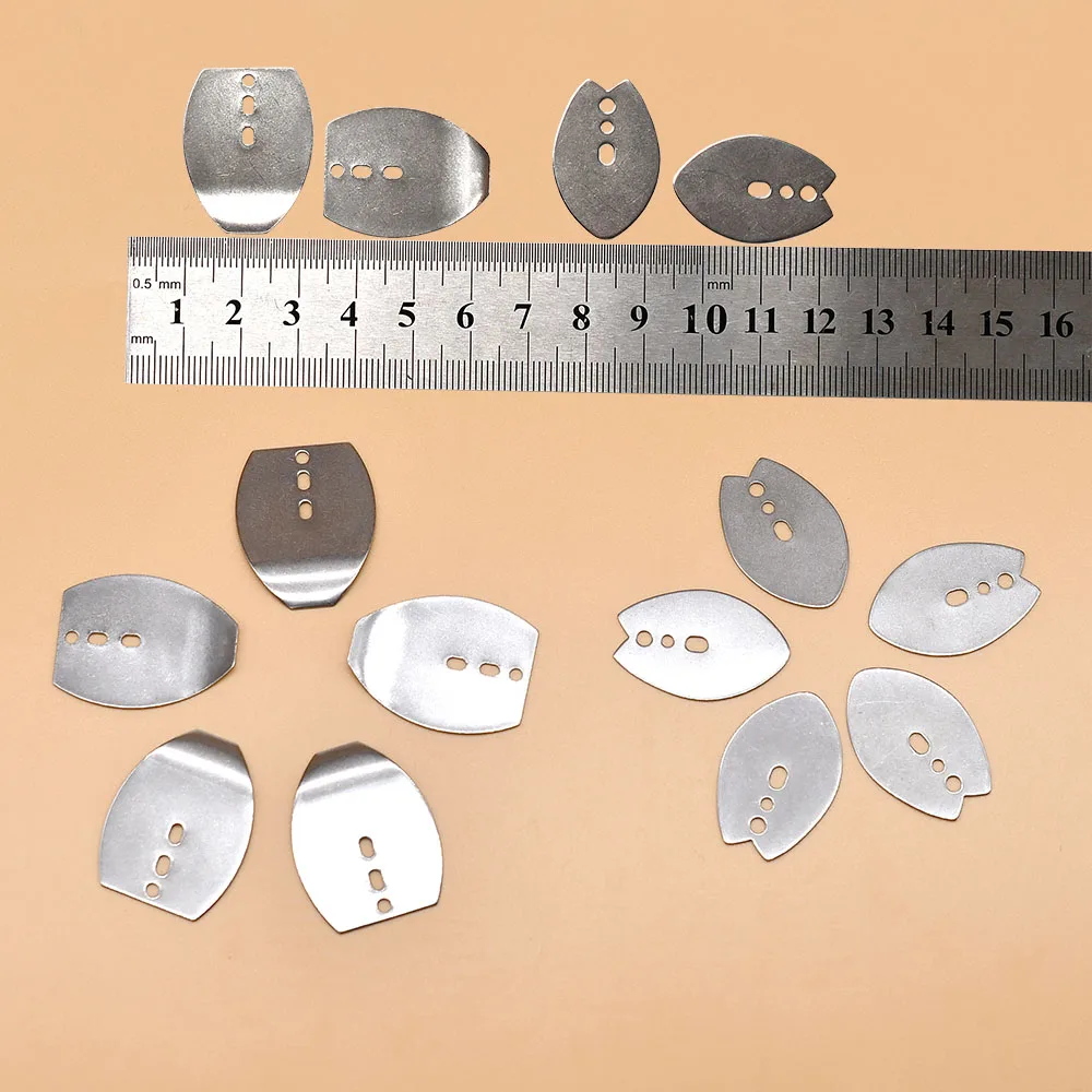 Plantilla de natación de acero inoxidable Original, 6 uds., hojas de bailarina, cuchillas de Chatterbait, cuchillas giratorias, accesorios de cuchillas de agua dulce y salada - imagen 2