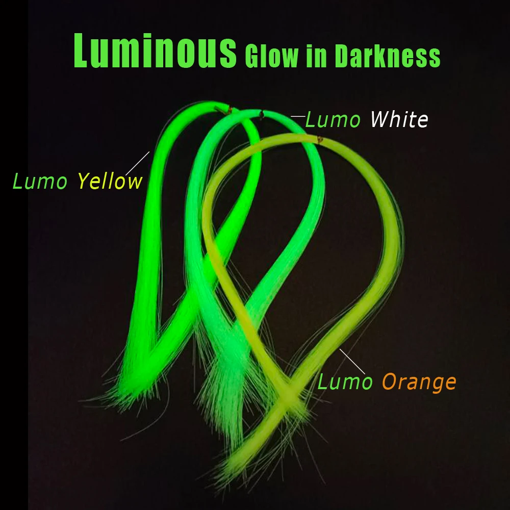 Bimoo-anzuelo luminoso brillante de 0,2mm y 50cm, hilo de oropel, trucha, pesca en agua salada, LineMaterial para atar moscas - imagen 5