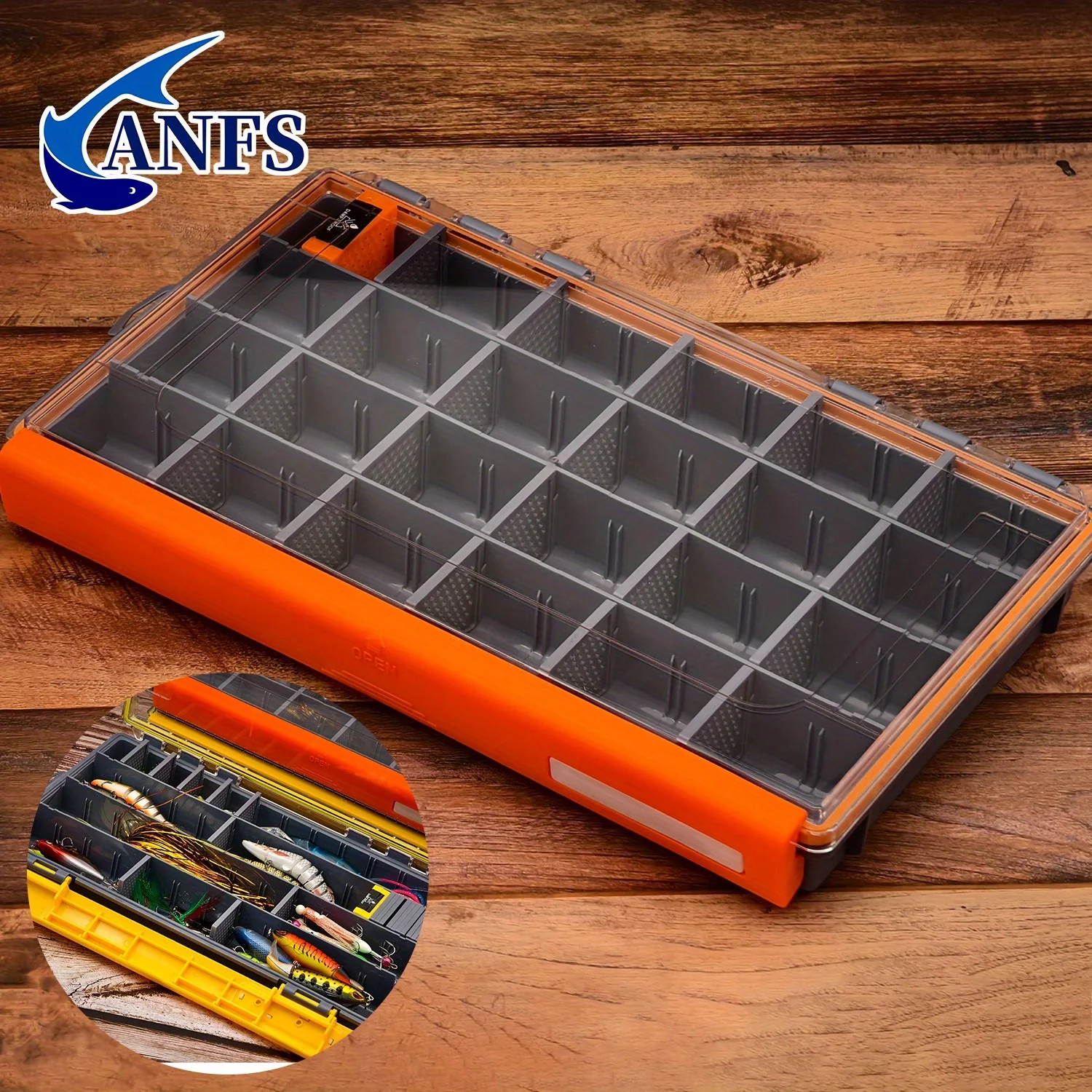 Caja de Aparejos ANFS Impermeable con Divisores Extraíbles