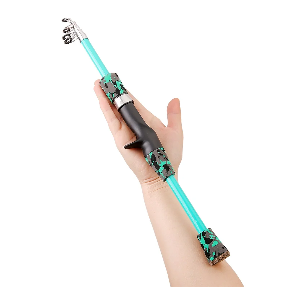 GHOTDA-Mini caña de pescar ultraligera, 1,3 m, 1,5 m, 1,8 m, telescópica, para carpa, fundición/spinning, pesca con mosca de agua dulce - imagen 2