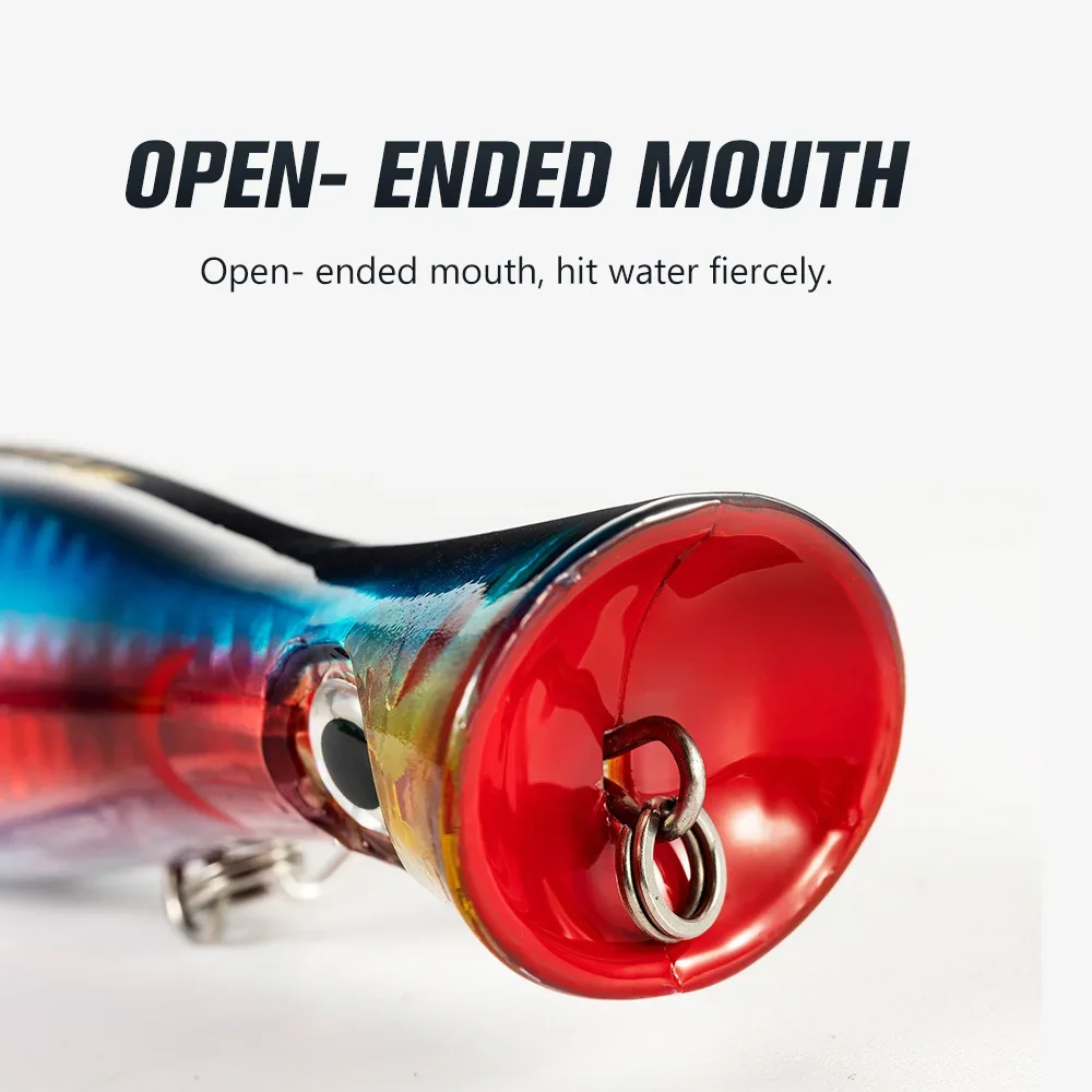 Señuelo de pesca Wobbler grande de 43G, cebo flotante, señuelo Topwater, señuelos de agua salada Whopper, cebos duros, aparejos de Lucio Artificial - imagen 3