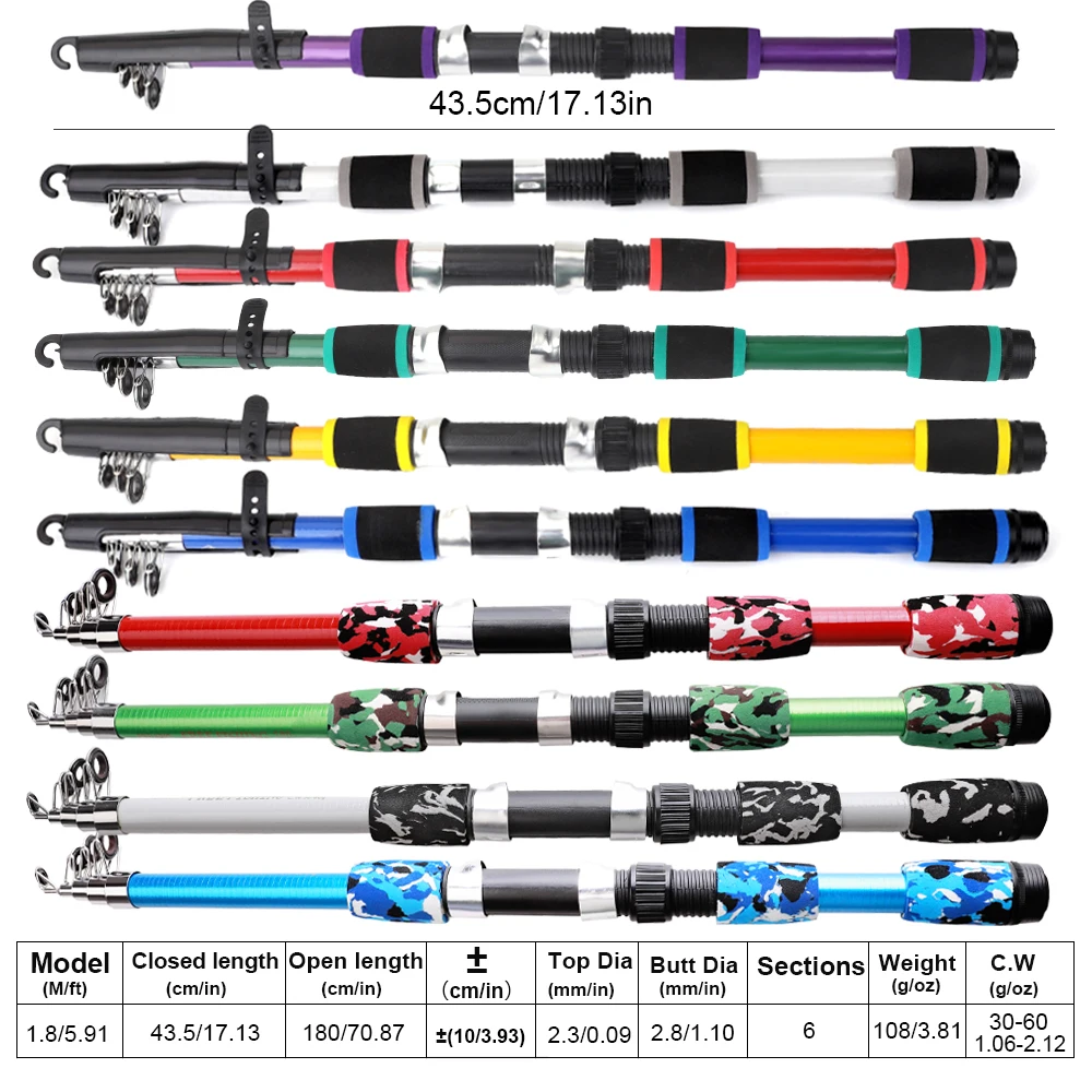 Juego de cañas de pescar NGB, Kits completos con caña de pescar telescópica de 1,8 M, carretes giratorios, flotador, Señuelos de Pesca de Mar, anzuelo y accesorios para carpa - imagen 4