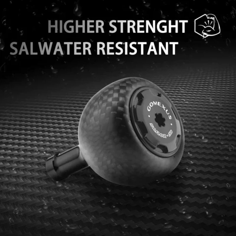 Gomexus-carrete de Baitcasting con perilla de aluminio, mango único para Shimano, Calcuta, Conquest, Daiwa, tatula, Abu Garcia, LC-A38 - imagen 5