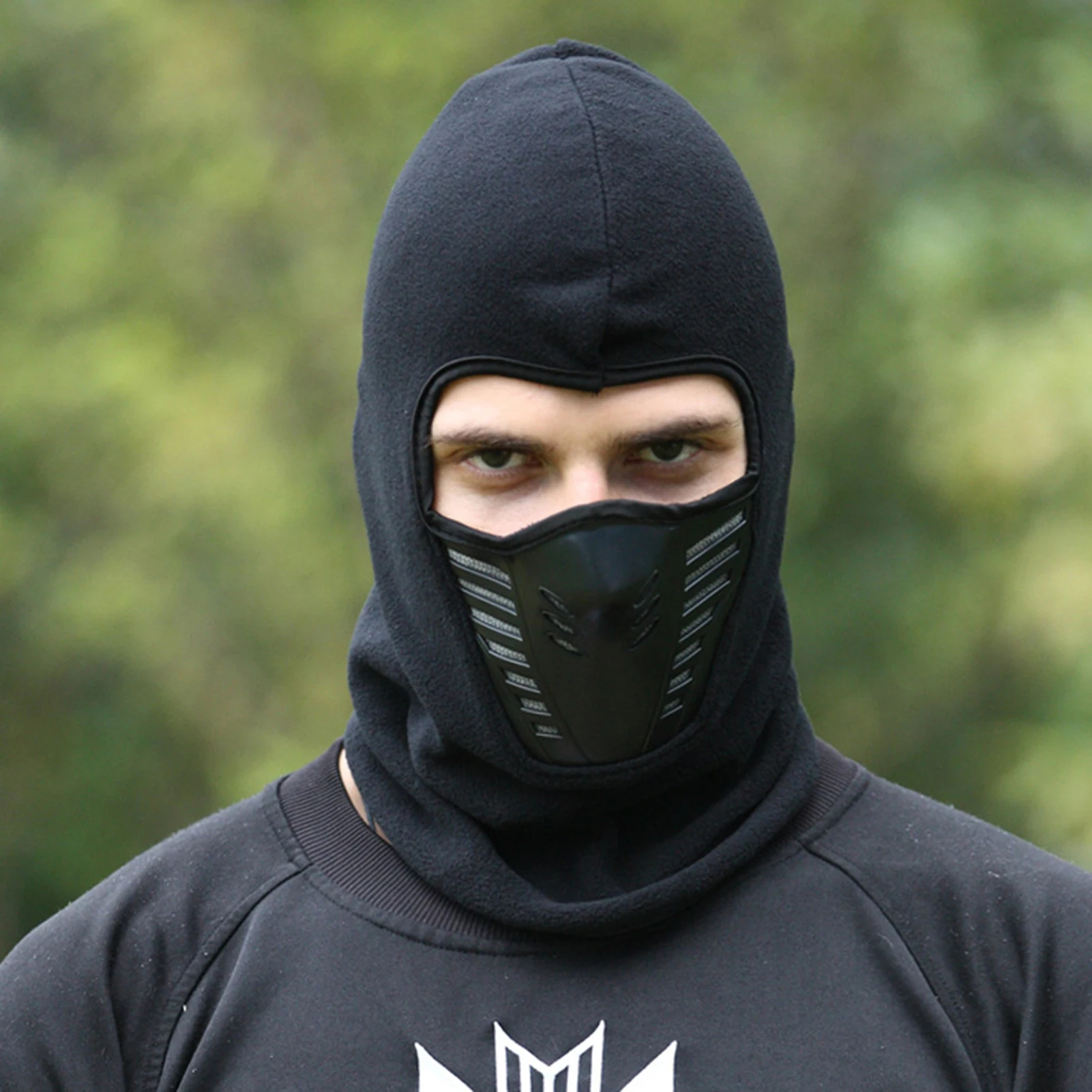 Mascarilla cálida de invierno para exteriores, mascarilla de felpa gruesa a prueba de viento para ciclismo, montar, esquiar, pesca, parabrisas, cubierta térmica para la cabeza - imagen 4