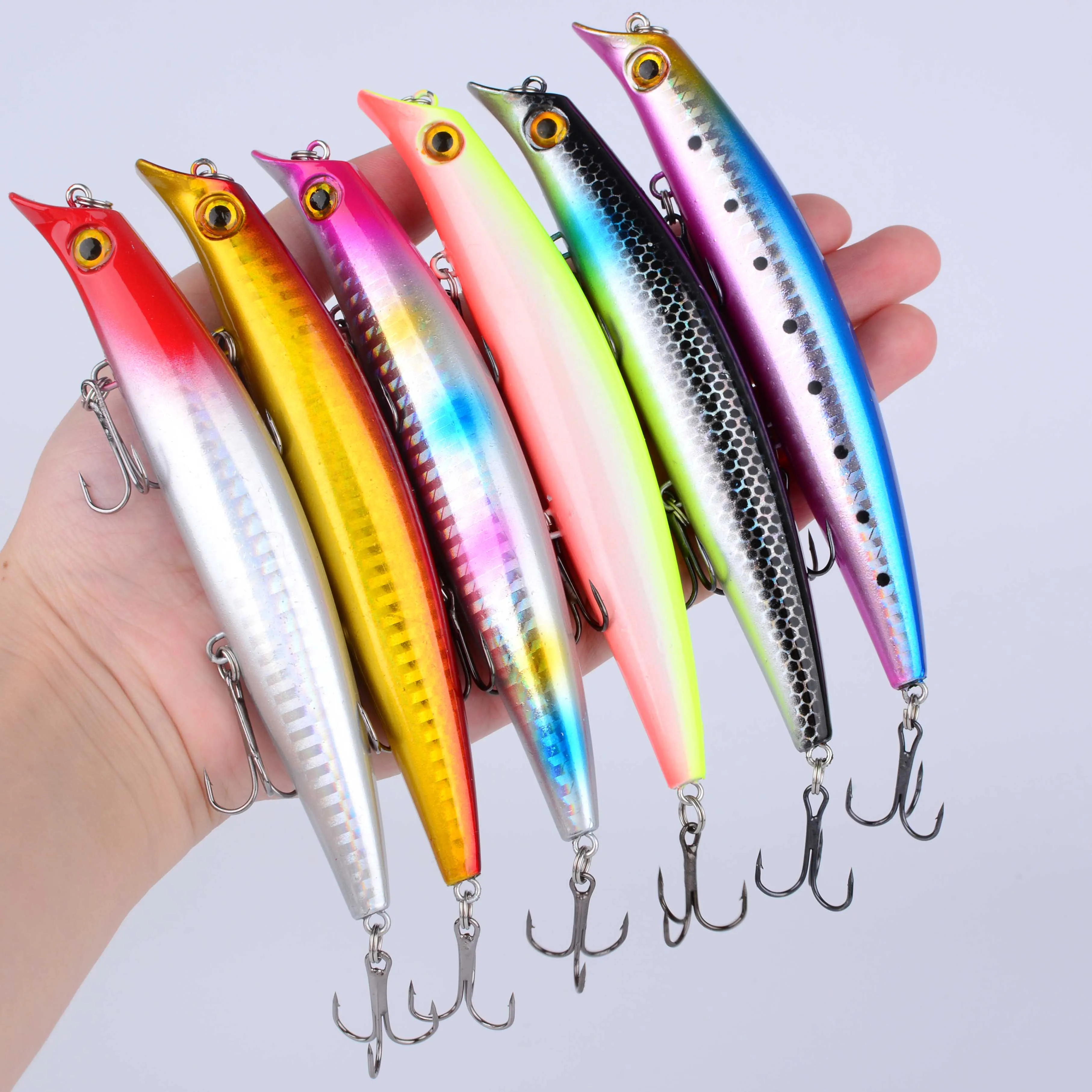 Señuelos duros flotantes Wobbler Jigbait para lucio y perca