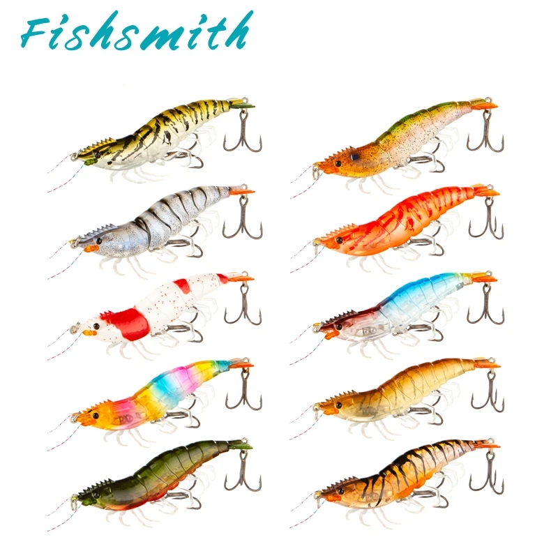 ILURE, señuelo de Pesca de hundimiento lento, cebo Artificial Crankbai, camarones de madera, Wobblers, Lucio, Pesca en el mar, trucha, lubina, Pesca, 80mm15g, 1 piezas - imagen 5