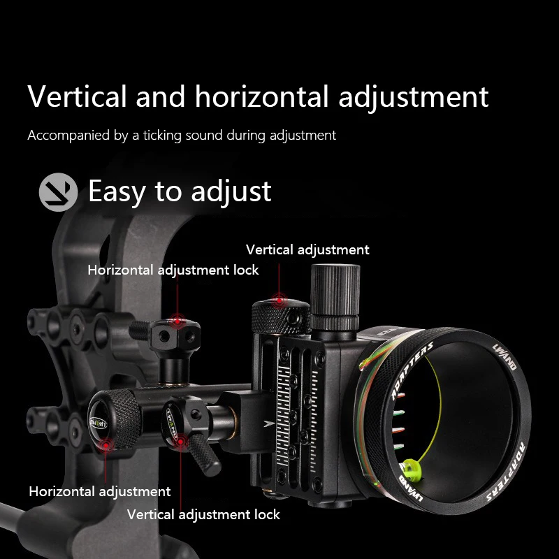 Arco de puntería de Metal M2, accesorio compuesto ajustable de vista corta, equipado con adaptador para arco de mano derecha, accesorios de Tiro con Arco al aire libre - imagen 5