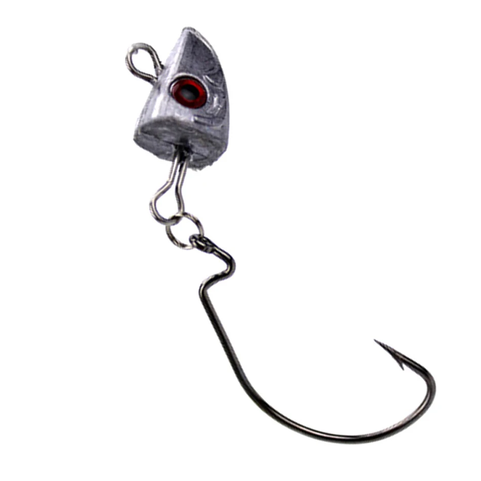 Señuelo de pesca Jigging, cebo blando de 10cm, 15,5g/13cm y 26g, cabeza de bricolaje, cola de pez en T, aparejos de pesca de lubina, 1 unidad - imagen 3