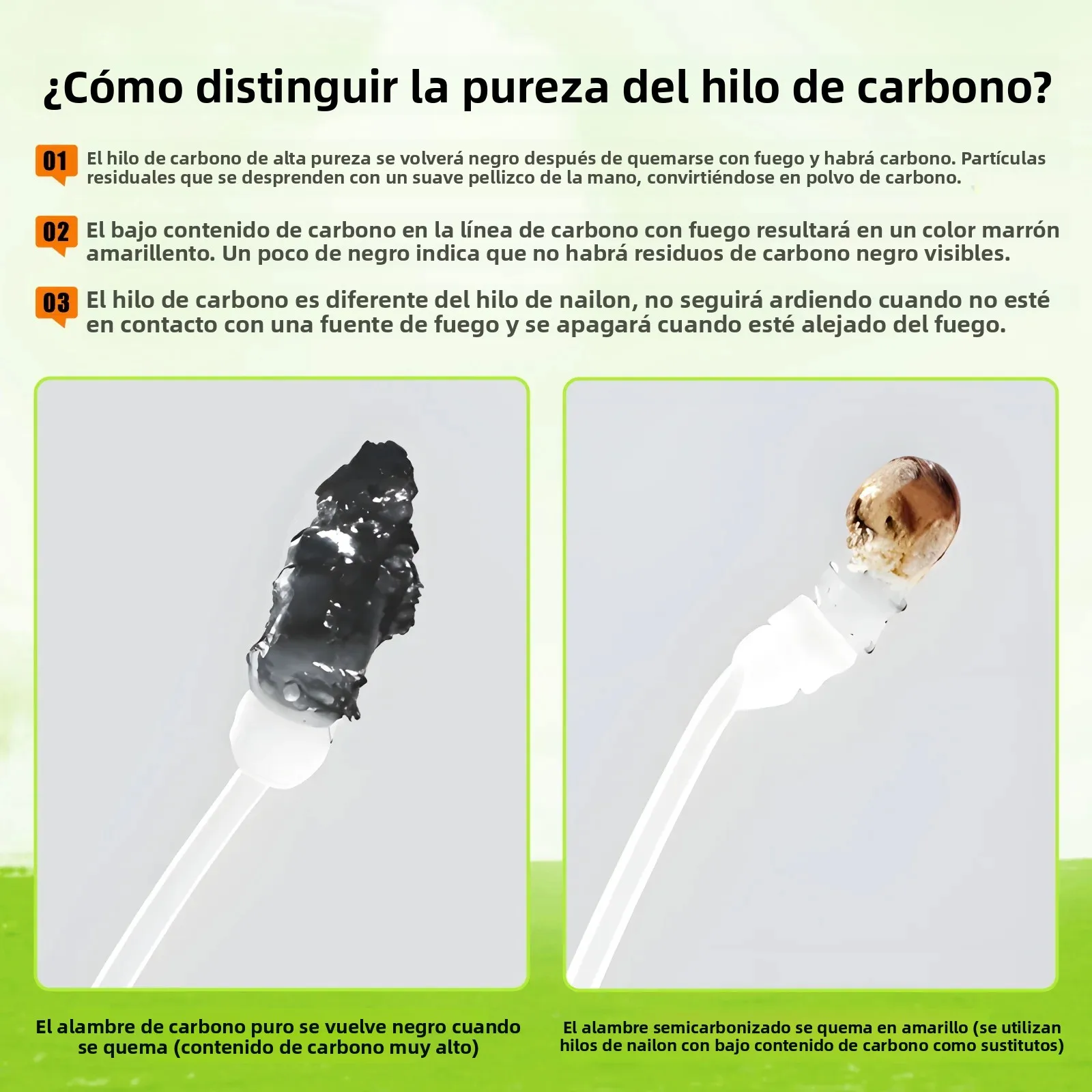 Líder de fluorocarbono con rodamiento giratorio y bloqueo a presión - imagen 4