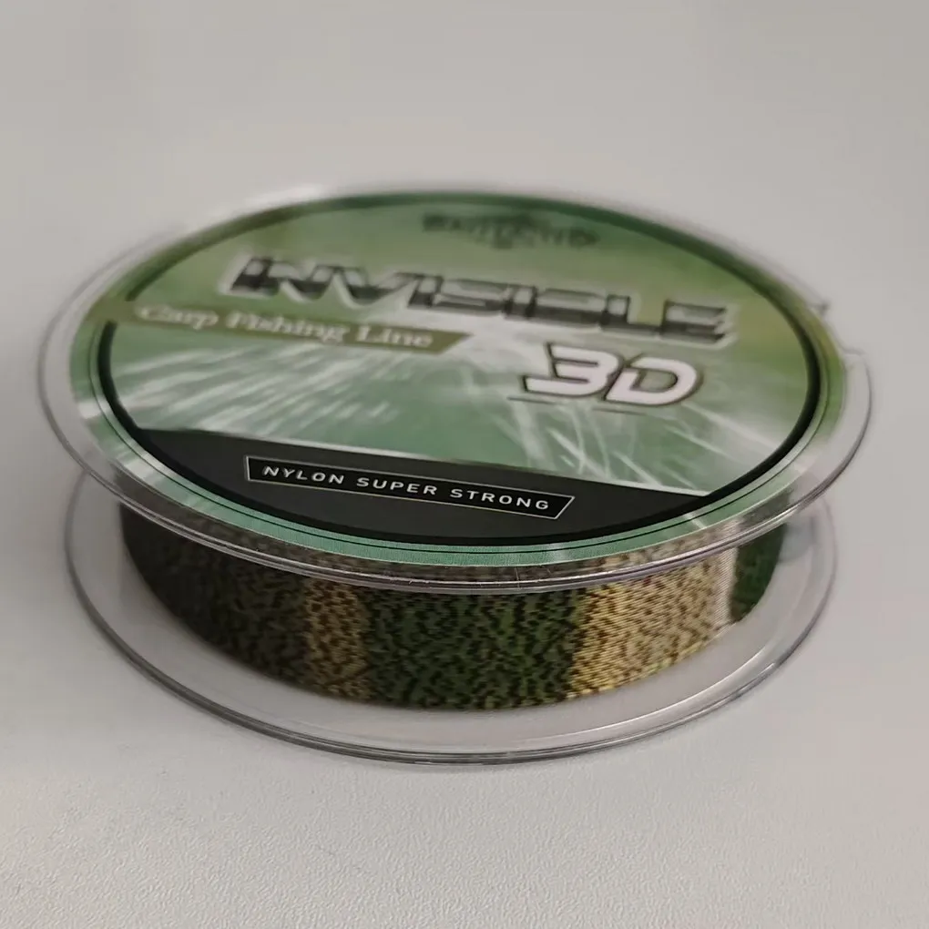 Línea de pesca Invisible recubierta de fluorocarbono, monofilamento biónico de nailon, 100M, 150M, 200M, accesorios de pesca de carpa moteados - imagen 5