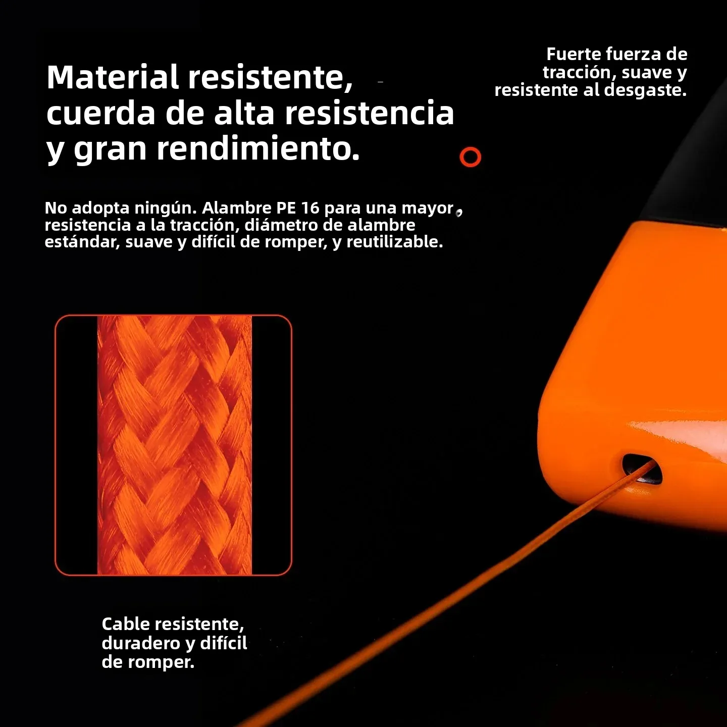 Recuperador de señuelos de acero inoxidable con línea de PE de 30m, fuerza de tracción de 132LB, pinza de cebo, señuelos de peces atascos, buscador de cebo, herramientas de pesca - imagen 4