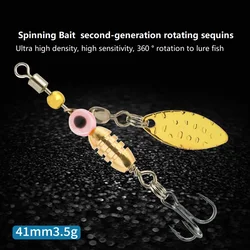 Spinner con plumas para agua salada