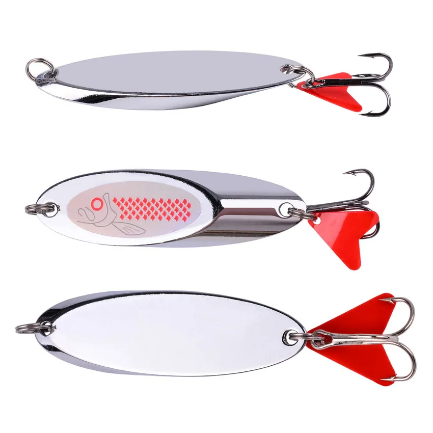 Señuelos de Pesca con lentejuelas plateadas, cebos duros, aparejos de pesca de Lucio, wobbler, anzuelo triple, 7/10/14/18/22/35g - imagen 3