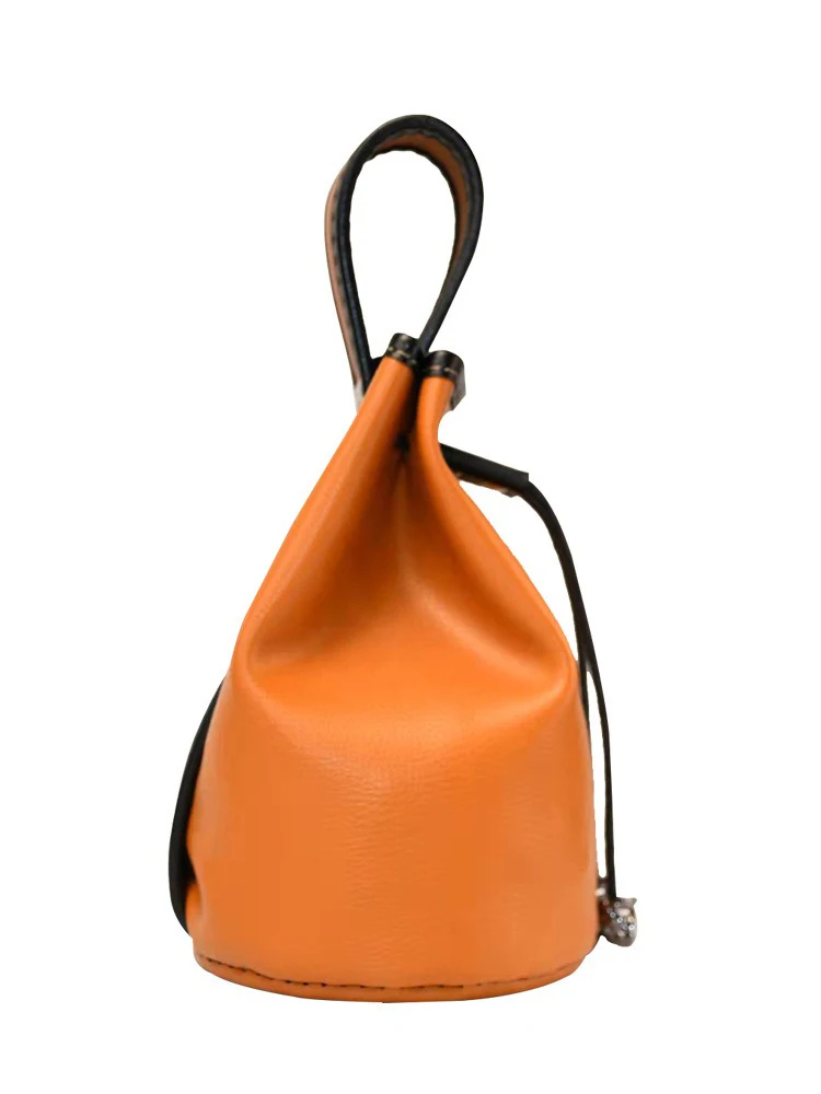 Bolsa de bolas de acero, almacenamiento portátil, bolsa de bolas de barro, accesorios de tirachinas de cuero Artificial - imagen 2