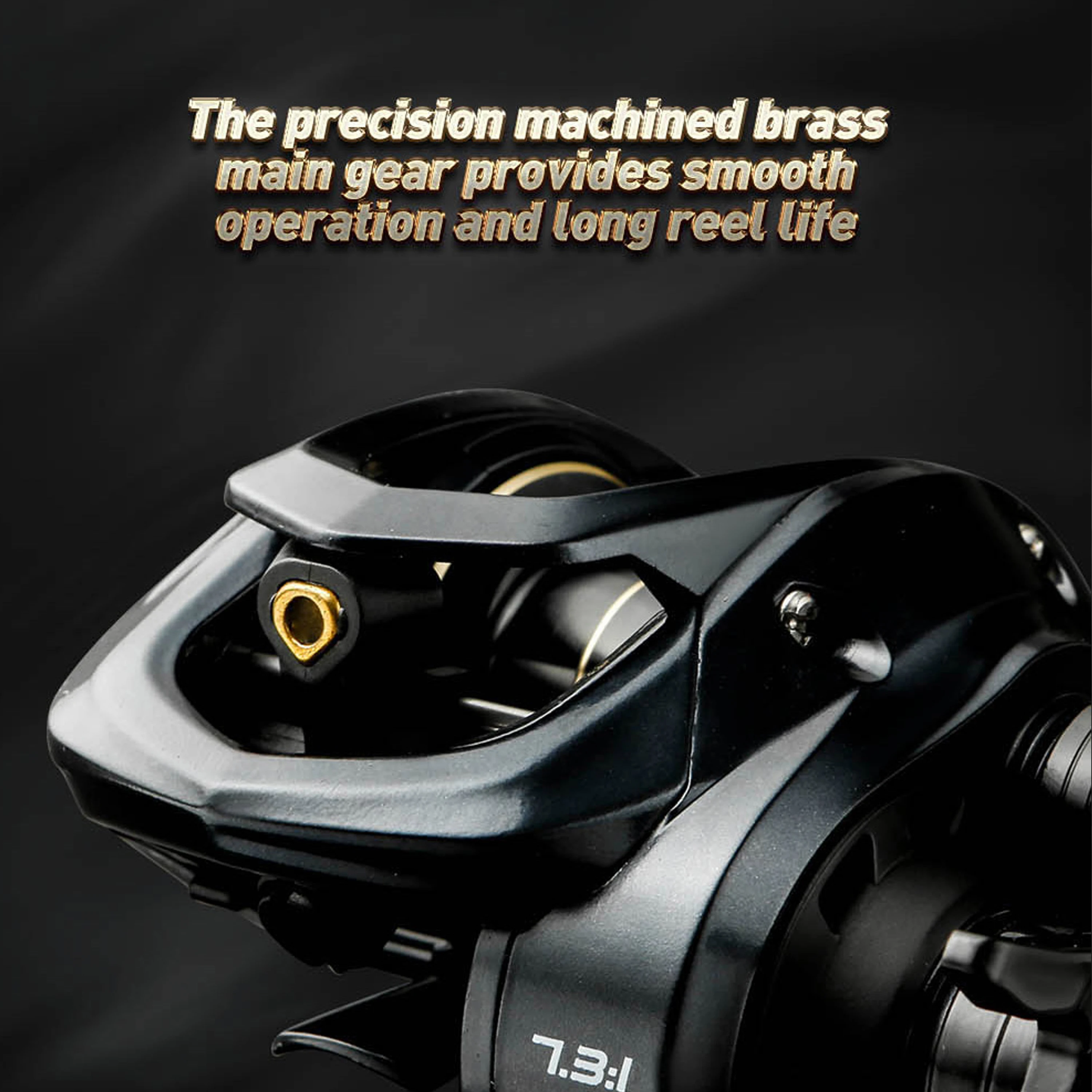 Carrete de Baitcasting de arrastre máximo, sistema de freno magnético, mango derecho, 8kg, 11 + 1BB, relación de engranaje 7,3: 1 - imagen 5