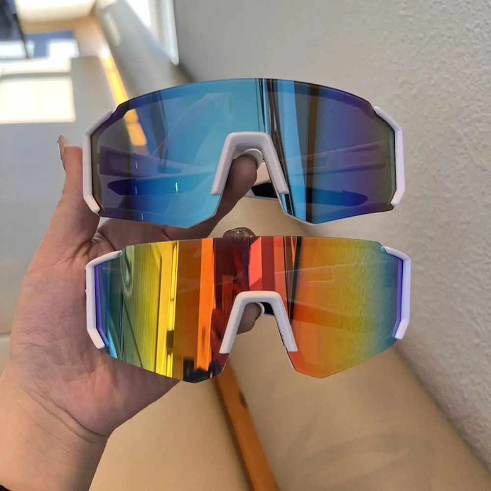 Gafas de sol de ciclismo a prueba de arena UV, lentes antiradiación transparentes, gafas para deportes al aire libre, Protector de ojos, gafas a prueba de viento de gran tamaño - imagen 2