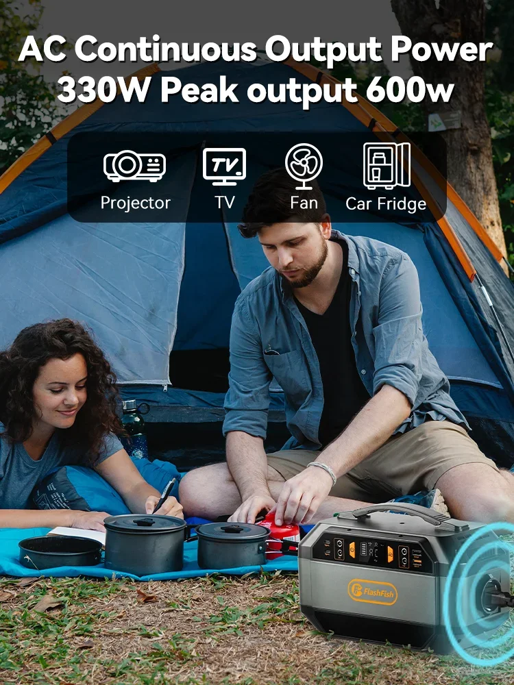 FF Flashfish 330W Estación de energía portátil con generador solar - imagen 5