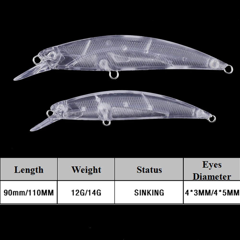 Señuelo Minnow en Blanco Chan'sHuang – Wobbler artesanal - imagen 2
