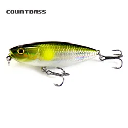 Countbass Topwater cebo duro 55mm 6,2g Señuelos de pesca Wobblers tapón de agua dulce pesca de lubina