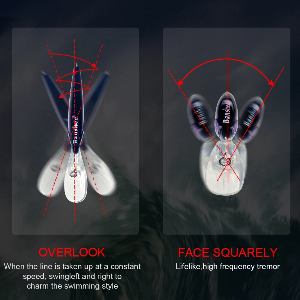 Wobblers para Lucio perca lubina carpa Jerkbait duro buceo profundo pececillo negro Crankbaits señuelo de pesca Japón cebo Artificial 65mm 5,8g - imagen 5