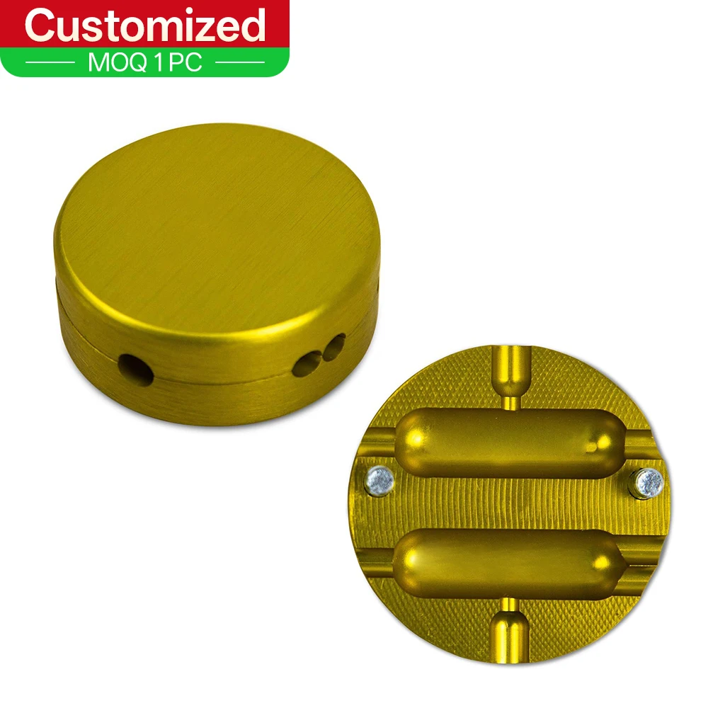 Molde doble cavidad para jig head – Conector a tope 16-14 AWG