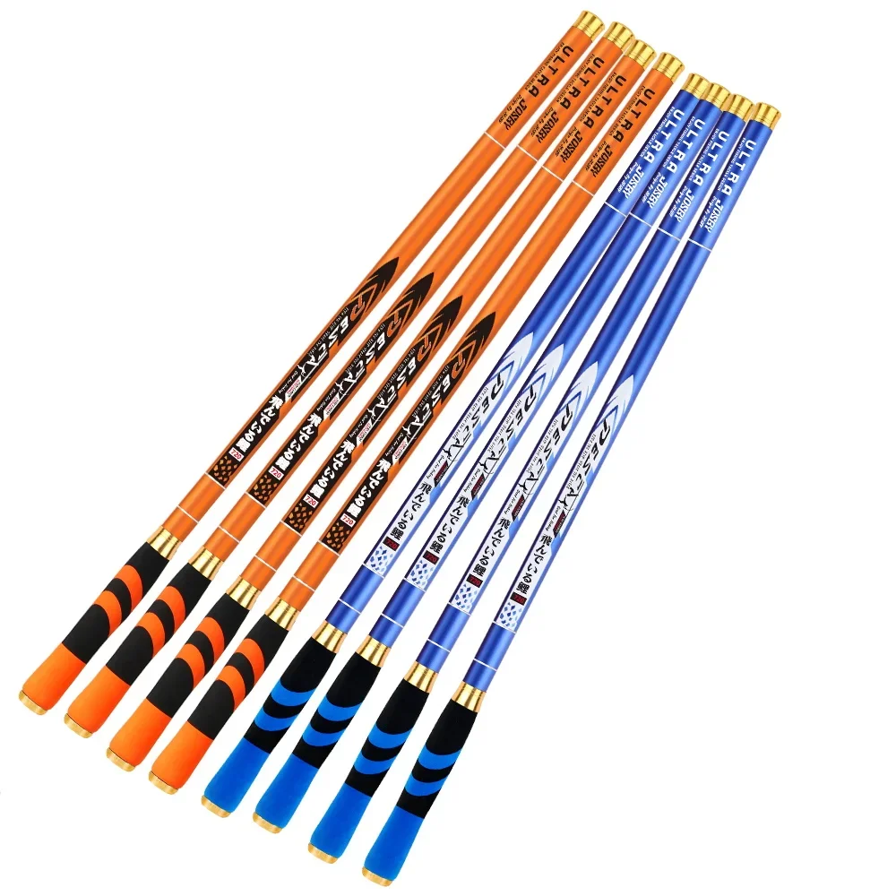 BAKAWA-caña de pescar telescópica de fibra de carbono, ultraligera, para Pesca con mosca, 2,7/3,6/4,5/5,4/6,3/7,2 M, novedad - imagen 3