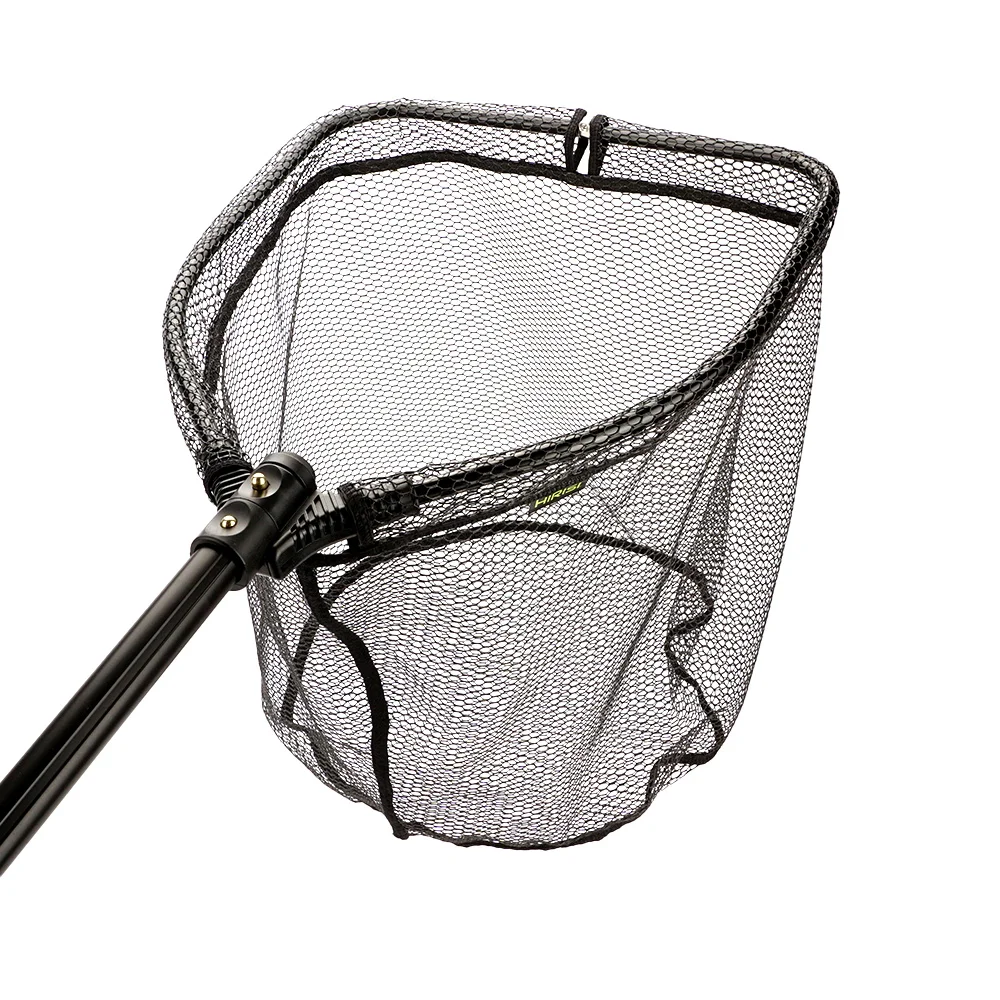 Hirisi Red de aterrizaje de pesca telescópica Red de brail plegable y liviana para atrapar y liberar la red de cuchara - imagen 2