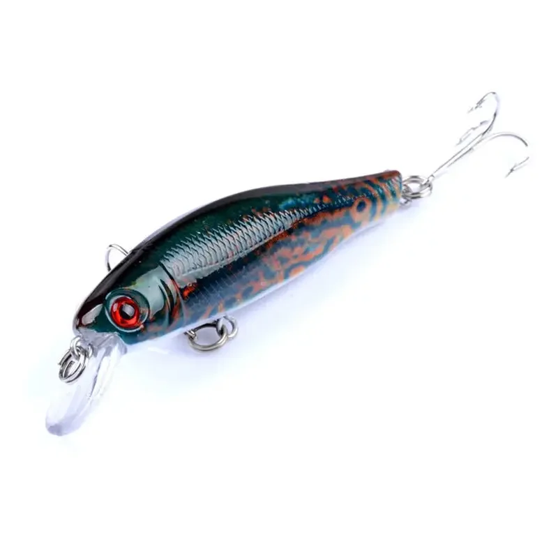 Señuelo de Pesca flotante de pececillo, cebo duro Artificial con ganchos, Wobblers de carpa, lubina, Crankbait, aparejos de Pesca, 8,5 cm, 8,5g, 1 ud. - imagen 3