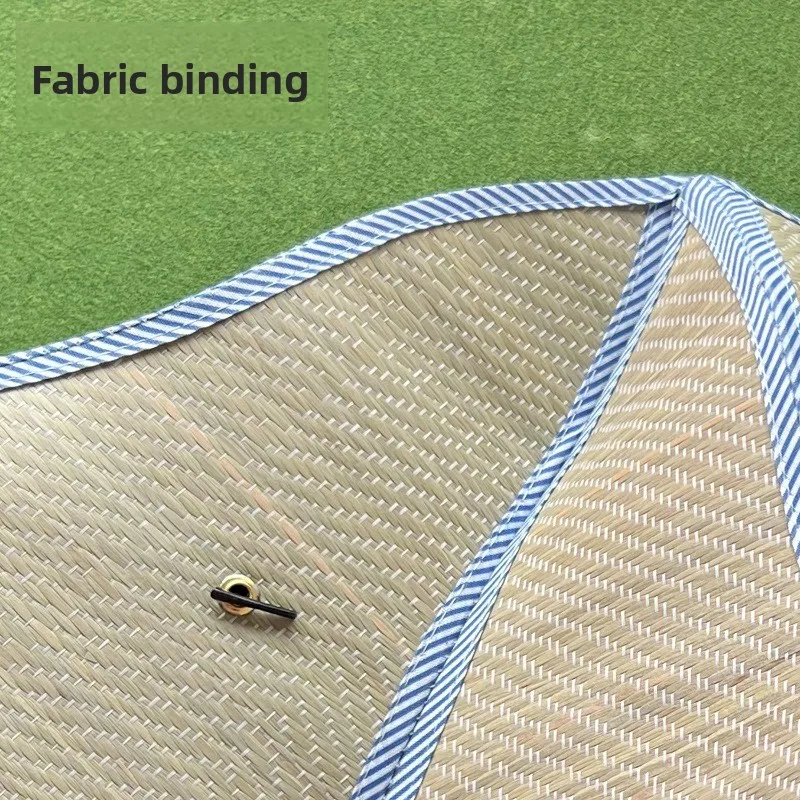 Sombrero de paja plegable portátil, visera de pesca al aire libre, sombrero de alero grande plegable para acampar salvaje - imagen 3