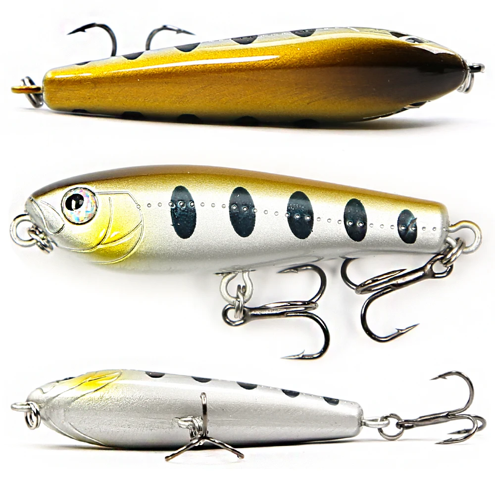 B & U-señuelo de pesca de lápiz, cebo flotante de superficie dura, señuelos de agua salada, perca de lubina, 44mm, 2,5g - imagen 4