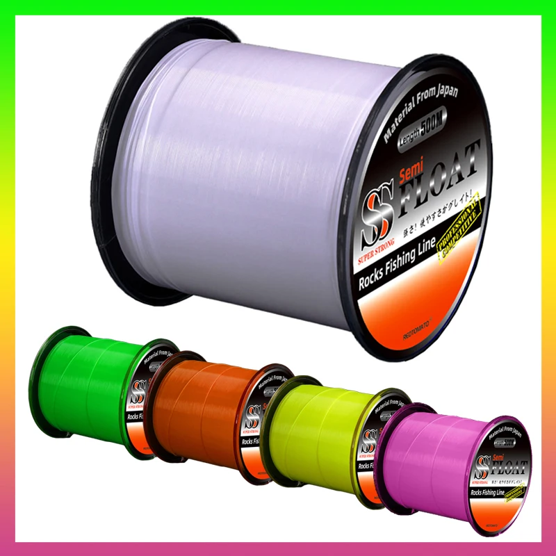 Línea de pesca en roca, 500m, monofilamento suave semiflegante a la deriva, señuelo de mar de nailon, accesorios de pesca en poste - imagen 2