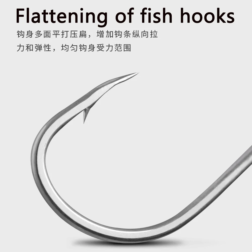 Gancho de cuchara Original 8002CP 81 WV, gancho de revestimiento de estaño mate de acero de alta precisión de carbono para anzuelos asistente de cebo, accesorios de pesca - imagen 2