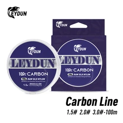 LEYDUN Linea de carbono 100% para mosca - monofilamento suave