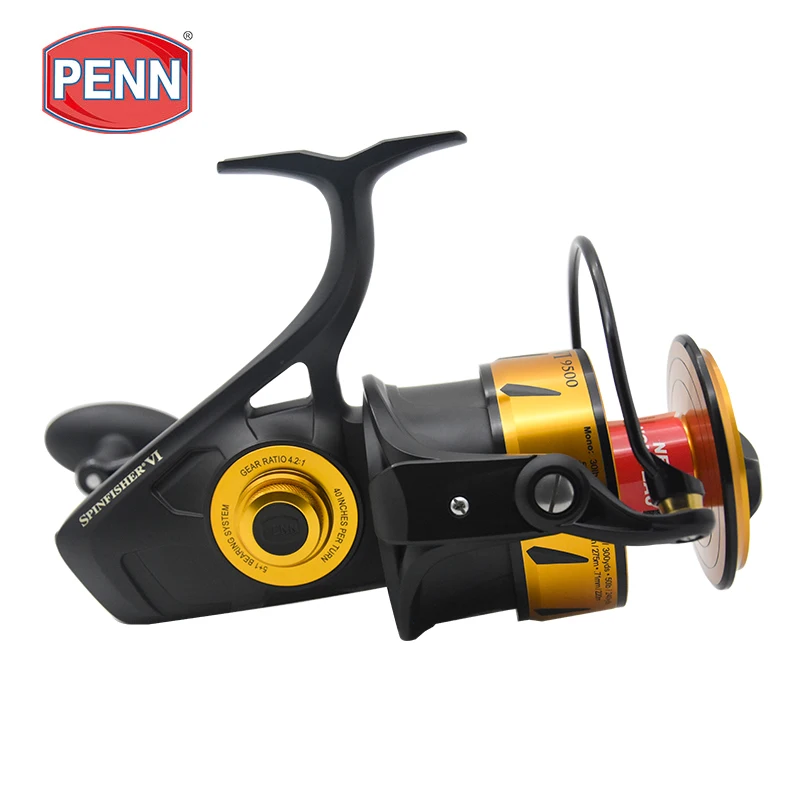 PENN Spinfisher VI SSVI 100%-2500 carrete de pesca giratorio de agua salada, cuerpo de Metal, diseño sellado IPX5, 10500 Original de EE. UU. - imagen 3