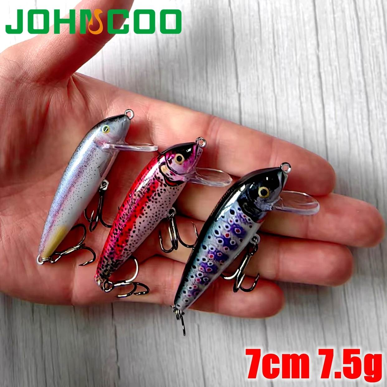 Jerkbait tipo Minnow – Señuelo duro para lubina y trucha - imagen 2