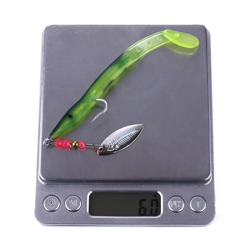 Señuelo de pesca suave con purpurina Luya, cebo de pesca al aire libre, equipo de pesca de simulación, suministros de pesca, 6,2G - imagen 5