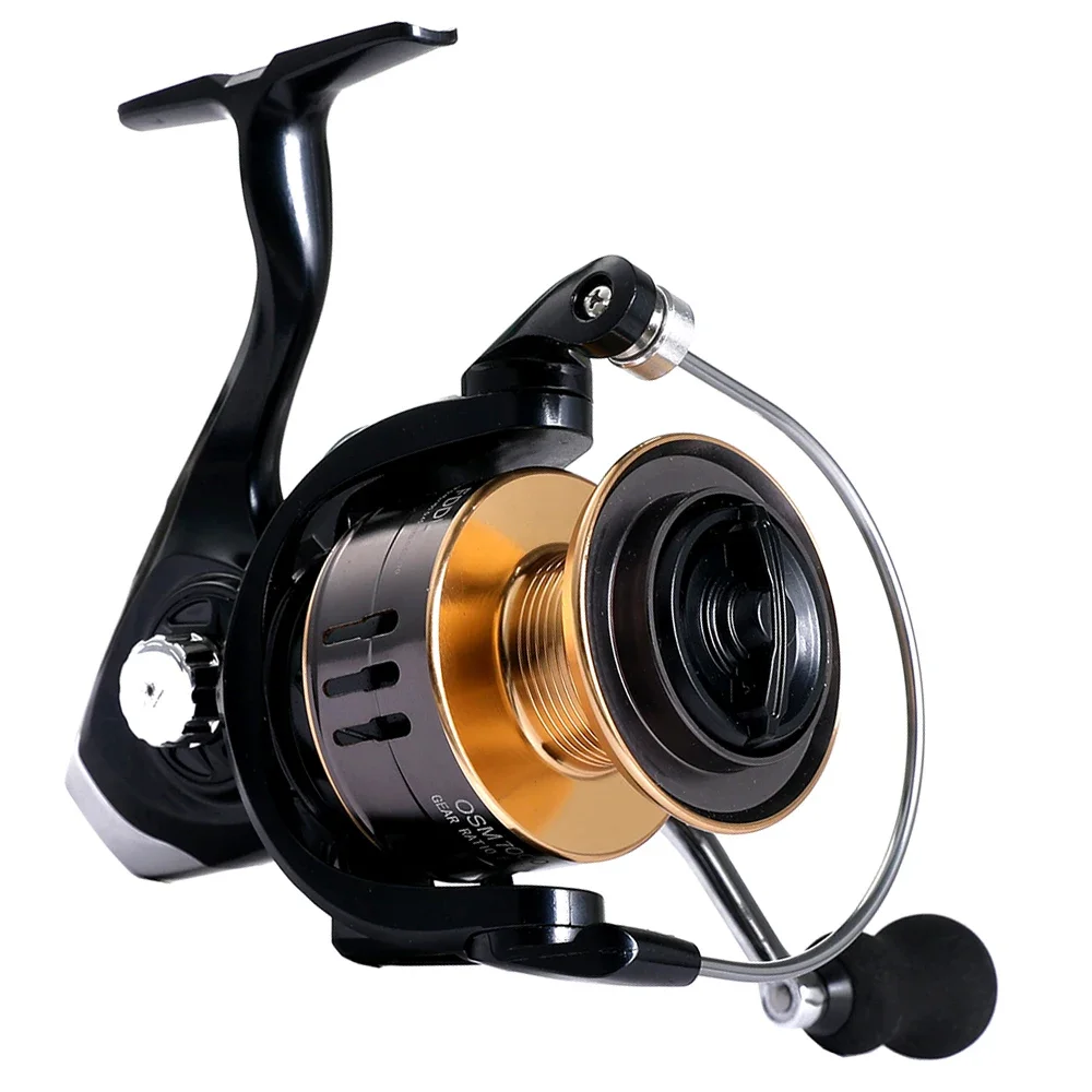 Nuevo carrete de pesca Baitcasting ligero serie 2000-7000, relación de engranaje 5,2: 1, copa de línea de Metal para aparejos de pesca de sal/agua dulce - imagen 3