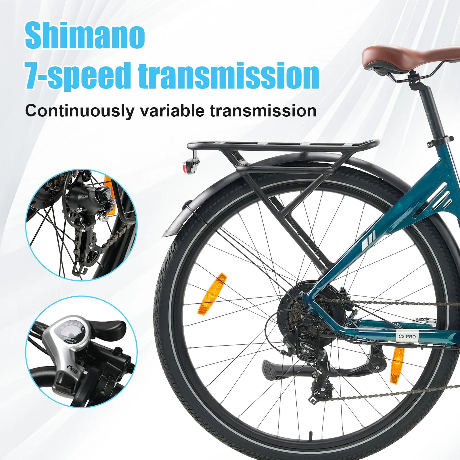 Bicicleta Eléctrica Montaje Central BaFang 250W – 28 Pulgadas - imagen 4