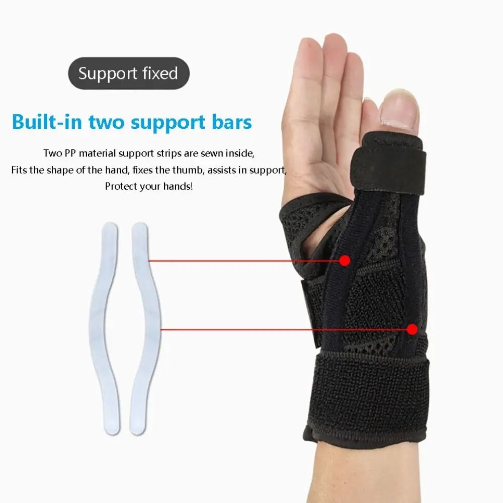 Polyerster funda para pulgar muñequera férula Flexible tendinitis protector de muñeca elástico ligero ambidiestro - imagen 5